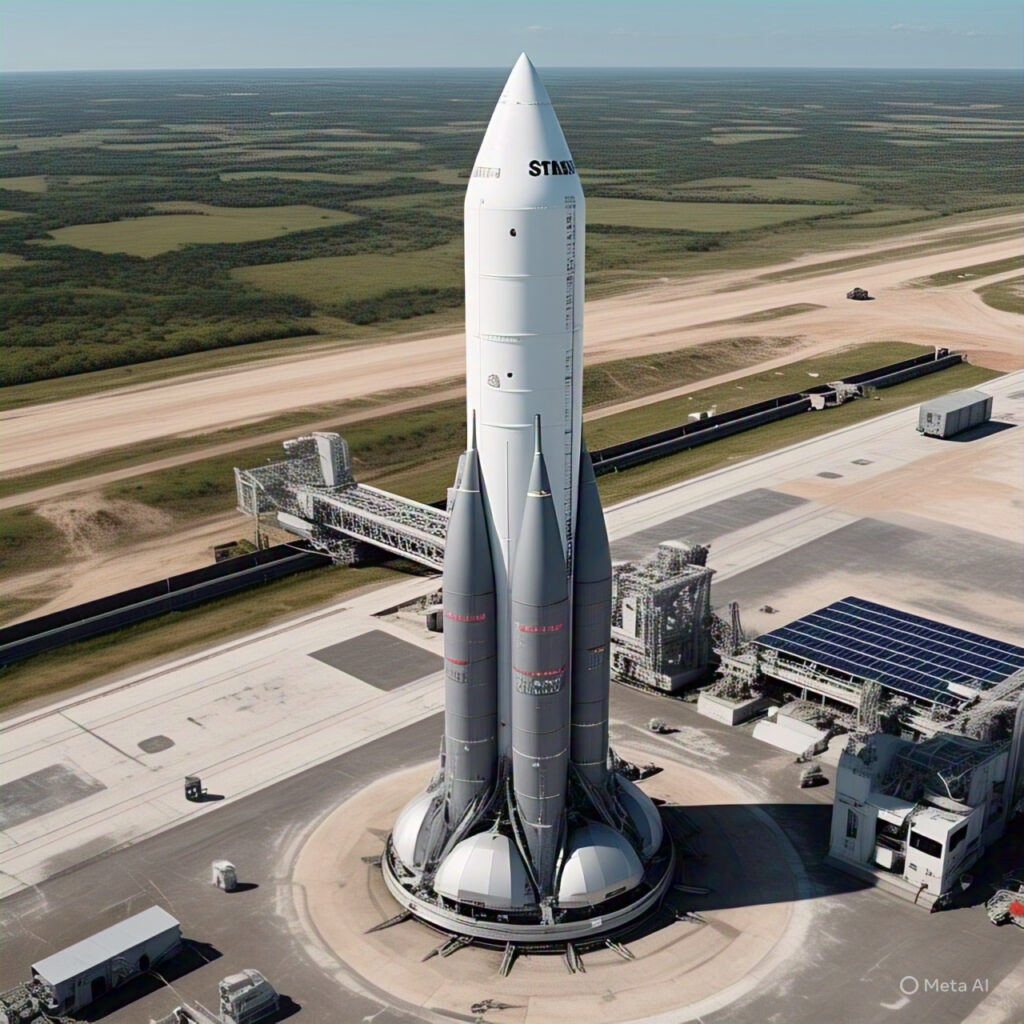 Falcon 9 ready at Cape Canaveral for the Starlink Group 15-7 mission launch, June 2025. "Starlink Group 15-7 launch Falcon 9 rocket pad view Cape Canaveral SLC-40"